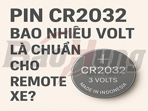 Pin CR2032 Bao Nhiêu Volt Là Chuẩn Cho Remote Xe?