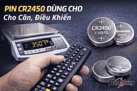 Pin CR2450 Dùng Cho Cân, Điều Khiển