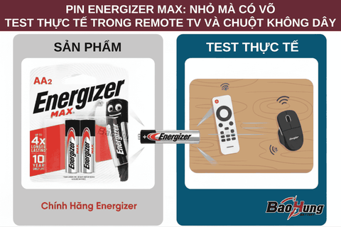 Pin Energizer Max: Nhỏ Mà Có Võ – Test Thực Tế Trong Remote TV Và Chuột Không Dây