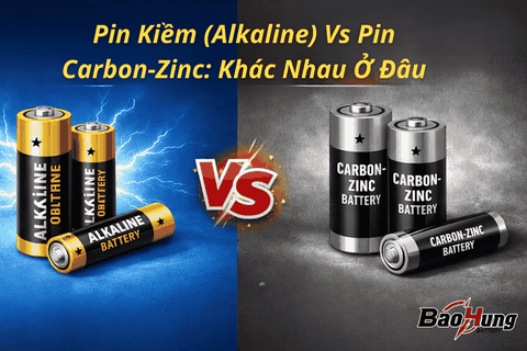 Pin Kiềm (Alkaline) Vs Pin Carbon-Zinc: Khác Nhau Ở Đâu