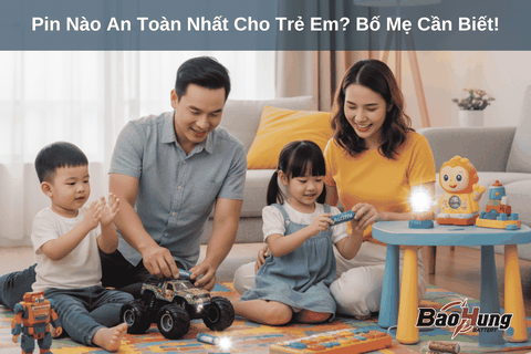 Pin Nào An Toàn Nhất Cho Trẻ Em? Bố Mẹ Cần Biết!
