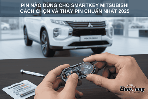 Pin Nào Dùng Cho Smartkey Mitsubishi? Cách Chọn & Thay Pin Chuẩn Nhất 2025