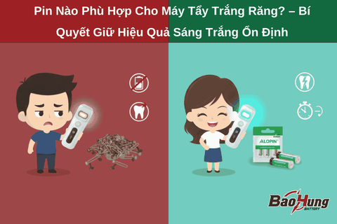 Pin Nào Phù Hợp Cho Máy Tẩy Trắng Răng? – Bí Quyết Giữ Hiệu Quả Sáng Trắng Ổn Định