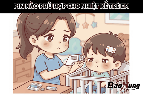 Pin Nào Phù Hợp Cho Nhiệt Kế Trẻ Em?