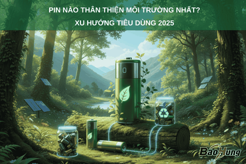 Pin Nào Thân Thiện Môi Trường Nhất? – Xu Hướng Tiêu Dùng Xanh 2025
