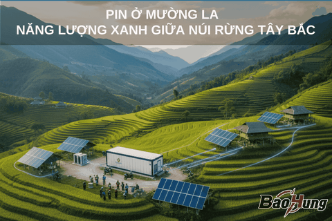 Pin Ở Mường La – Năng Lượng Xanh Giữa Núi Rừng Tây Bắc
