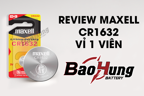 Review Pin Maxell CR1632 (Vỉ 1 Viên) – Ổn Định, Bền Bỉ, Đúng Chuẩn 3V