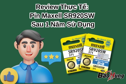 Review Thực Tế: Pin Maxell SR920SW Sau 1 Năm Sử Dụng