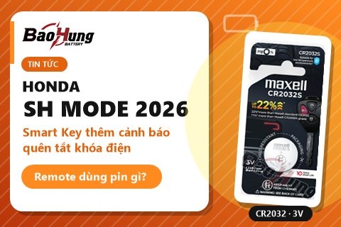 Honda SH Mode 2026: Smart Key Cảnh Báo Quên Tắt Khóa, Dùng Pin Gì?