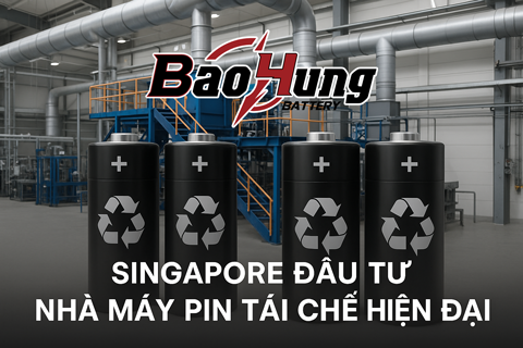 Singapore Đầu Tư Nhà Máy Pin Tái Chế Hiện Đại