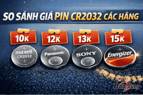 So Sánh Giá Pin CR2032 Các Hãng