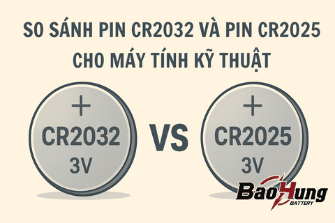 So Sánh Pin CR2032 Và Pin CR2025 Cho Máy Tính Kỹ Thuật