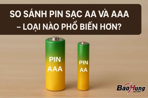 So Sánh Pin Sạc AA Và AAA – Loại Nào Phổ Biến Hơn?