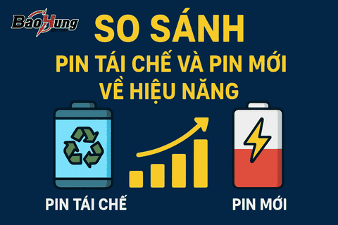 So Sánh Pin Tái Chế Và Pin Mới Về Hiệu Năng