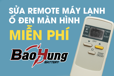 SỬA REMOTE MÁY LẠNH BỊ Ố ĐEN MÀN HÌNH – MIỄN PHÍ 100% KHI MUA PIN