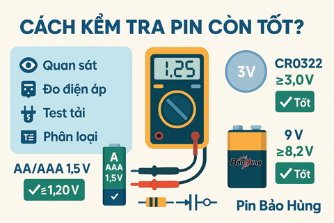 Làm Sao Để Biết Pin Còn Dùng Được Không? 7 Bước Nhanh & Chuẩn