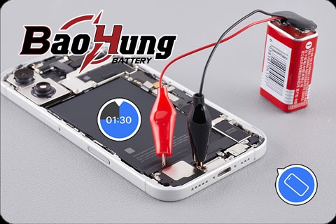 Hướng Dẫn Tháo Pin iPhone 16 Bằng Pin 9V – Dễ Dàng, An Toàn Và Hiệu Quả