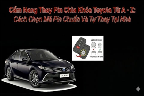 Cẩm Nang Thay Pin Chìa Khóa Toyota Từ A - Z: Cách Chọn Mã Pin Chuẩn Và Tự Thay Tại Nhà