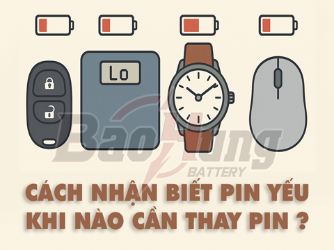 🔋 Cách Nhận Biết Pin Yếu – Khi Nào Cần Thay Pin?