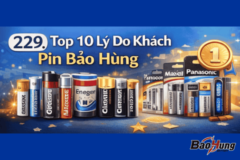 Top 10 Lý Do Khách Chọn Pin Bảo Hùng