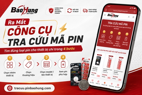 Ra Mắt Công Cụ Tra Cứu Mã Pin Thiết Bị | Pin Bảo Hùng
