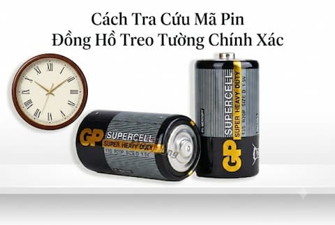 Cách Tra Cứu Mã Pin Đồng Hồ Treo Tường Chính Xác Để Máy Chạy Bền Bỉ, Không Chảy Nước