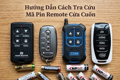 Cách Tra Cứu Mã Pin Remote Cửa Cuốn Cho Mọi Dòng Khóa