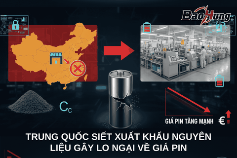 Trung Quốc Siết Xuất Khẩu Nguyên Liệu – Gây Lo Ngại Về Giá Pin Toàn Cầu