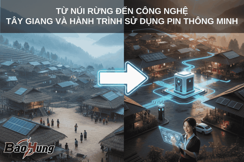 Từ Núi Rừng Đến Công Nghệ: Tây Giang Và Hành Trình Sử Dụng Pin Thông Minh