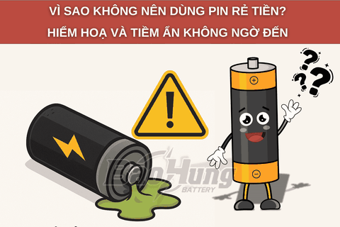 Vì Sao Không Nên Dùng Pin Rẻ Tiền? Hiểm Họa Tiềm Ẩn Bạn Không Ngờ Đến