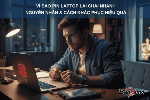 Vì Sao Pin Laptop Chai Nhanh? Nguyên Nhân & Cách Khắc Phục Hiệu Quả