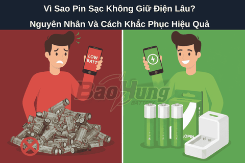 Vì Sao Pin Sạc Không Giữ Điện Lâu? Nguyên Nhân Và Cách Khắc Phục Hiệu Quả