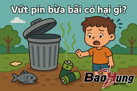 Vứt Pin Bừa Bãi Có Hại Gì?