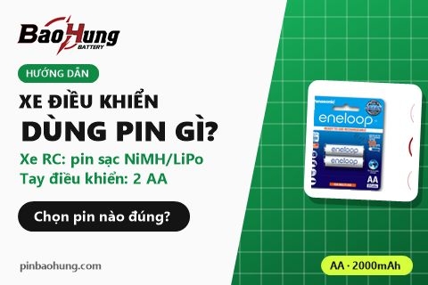 Xe Điều Khiển Từ Xa Dùng Pin Gì? Hướng Dẫn Chọn Và Thay Pin