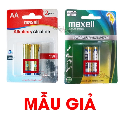 Cách Nhận Biết Pin Maxell Alkaline AA/AAA Giả Chính Xác Nhất