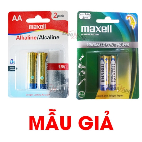 Cách Nhận Biết Pin Maxell Alkaline AA/AAA Giả Chính Xác Nhất