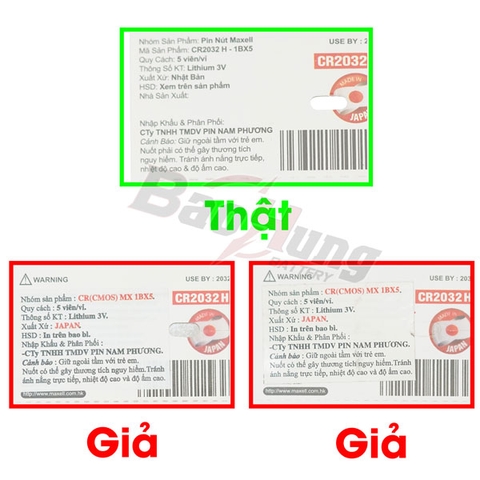 Cách Nhận Biết Pin Maxell CR2032H Giả – Hướng Dẫn Chi Tiết Từ Pin Bảo Hùng