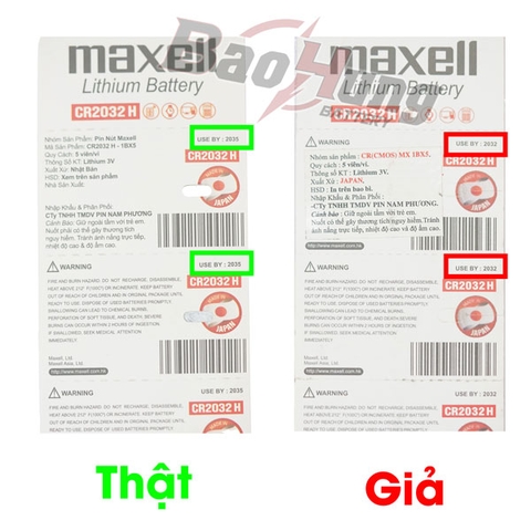 Cách Nhận Biết Pin Maxell CR2032H Giả – Hướng Dẫn Chi Tiết Từ Pin Bảo Hùng
