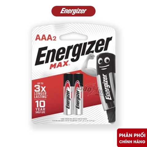 Pin Energizer Max AAA 1.5V ( Vỉ 2 Viên ) - Hàng Chính Hãng