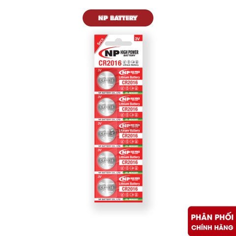 Pin National Power CR2016 Lithium 3V - Hàng Chính Hãng