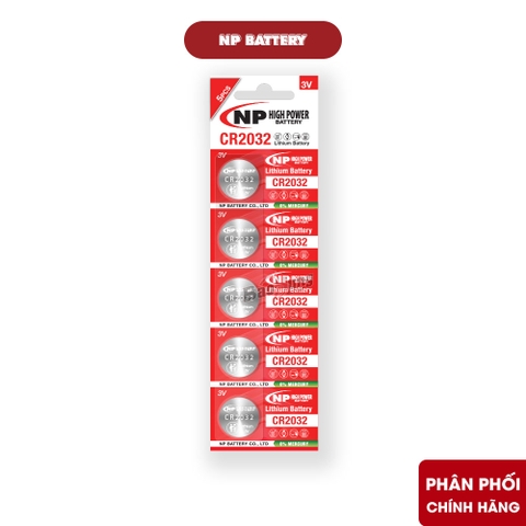 Pin National Power CR2032 Lithium 3V - Hàng Chính Hãng
