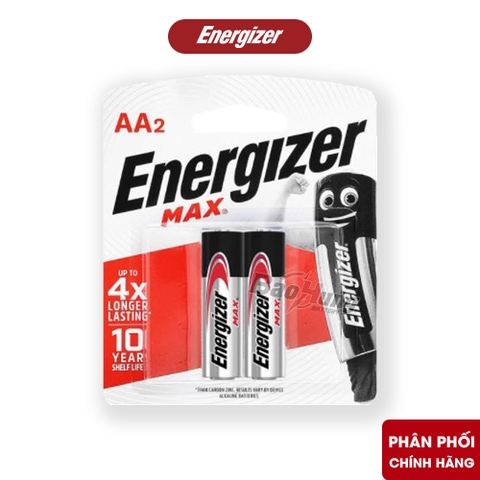 Pin Energizer Max AA 1.5V ( Vỉ 2 Viên ) - Hàng Chính Hãng