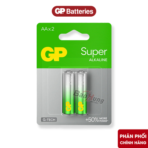 Pin GP Super Alkaline AA 1.5V (Vỉ 2 Viên) – Hàng Chính Hãng