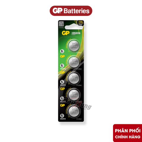 Pin GP CR2016 Lithium 3V - Hàng Chính Hãng