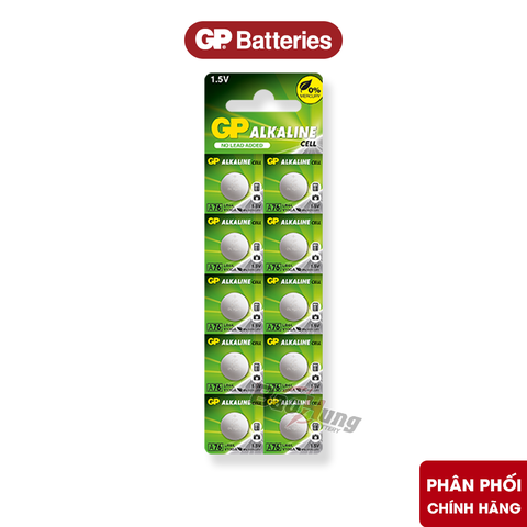 Pin GP Alkaline LR44 (AG13 / A76) - Hàng Chính Hãng
