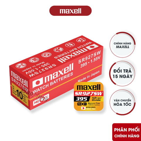 Pin Maxell SR927SW / 395( Vỉ 1 Viên ) - Hàng Chính Hãng