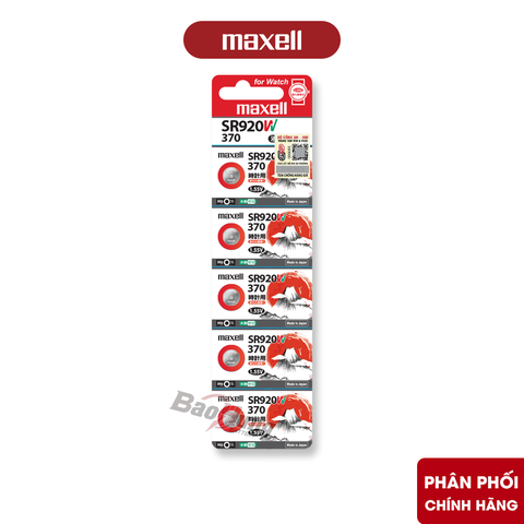 Pin Maxell SR920W / 370 (Đồng Hồ Đeo Tay) - Hàng Chính Hãng