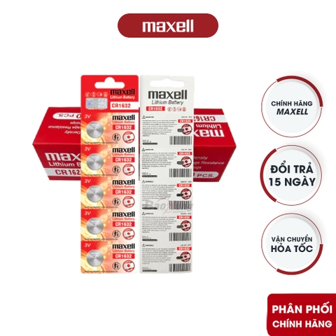 Pin Maxell CR1632 Lithium 3V - Hàng Chính Hãng