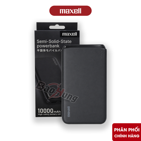 Pin Sạc Dự Phòng Maxell Semi Solid Power Bank MCP-GSS100PD – Hàng Chính Hãng