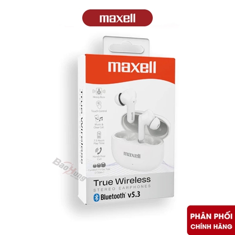 Tai Nghe True Wireless Maxell BTW20WH - Hàng Chính Hãng